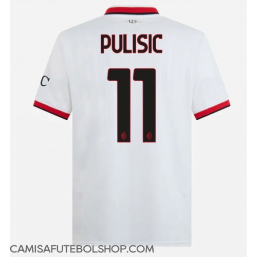 Camisa de time de futebol AC Milan Christian Pulisic #11 Replicas 2º Equipamento 2024-25 Manga Curta